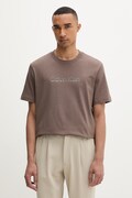 Calvin Klein t-shirt ανδρικό βαμβακερό καφέ LV04LF813G