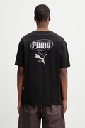 Puma Ess Logo Lab Relaxed Story 1 t-shirt bawełniany męski czarny 692023