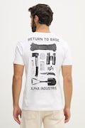 Alpha Industries t-shirt bawełniany Return To Base męski kolor biały z nadrukiem 266506