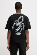 Pamučna majica Alpha Industries Scorpion Cyborg boja: crna, s tiskom, 266515