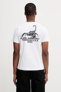 Alpha Industries US Scorpion Backprint t-shirt męski bawełniany biały 266510