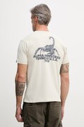 Alpha Industries US Scorpion Backprint t-shirt męski bawełniany beżowy 266510
