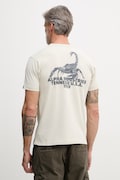 Alpha Industries US Scorpion Backprint t-shirt męski bawełniany beżowy 266510