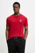Gant t-shirt bawełniany męski kolor czerwony z nadrukiem 2003391