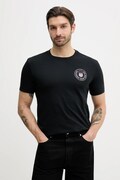 Gant t-shirt bawełniany męski kolor czarny z nadrukiem 2003391
