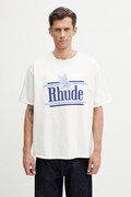 RHUDE Rossa t-shirt in cotone da uomo beige RHSS26TT01012