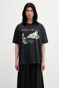 RHUDE Montenegro Morada T-shirt męski bawełniany czarny RHSS26TT06012