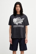 RHUDE Banner Tee T-shirt bawełniany męski czarny RHSS26TT08012