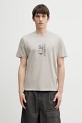 C.P. Company t-shirt bawełniany męski kolor beżowy z nadrukiem 20CMTS084A005100W