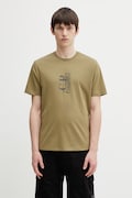 C.P. Company t-shirt bawełniany męski kolor zielony z nadrukiem 20CMTS084A005100W