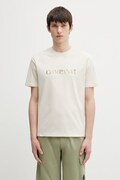 C.P. Company t-shirt bawełniany męski kolor beżowy z nadrukiem 20CMTS085A005100W