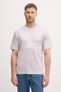 Sisley t-shirt męski bawełniany fioletowy 3H6TS104S