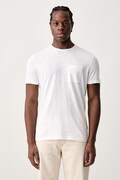Sisley T-shirt męski bawełniany biały 3WF0S1052