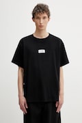 MM6 Maison Margiela t-shirt bawełniany męski kolor czarny gładki SH0GC0032.M20170