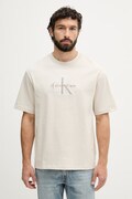 Calvin Klein Jeans T-shirt męski bawełniany beżowy LV04RF819G