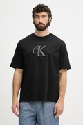 Calvin Klein Jeans T-shirt męski bawełniany czarny LV04RF819G