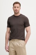 Calvin Klein Jeans kratka majica moška z bombažem rjava LV04RF206G