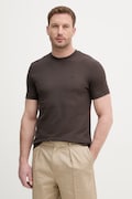 Calvin Klein Jeans tričko pánske s bavlnou hnedé LV04RF206G