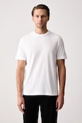 United Colors of Benetton T-shirt męski bawełniany biały 3H3WU10BJ
