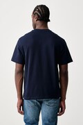United Colors of Benetton T-shirt męski bawełniany granatowy 3MI5U10BO
