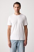 United Colors of Benetton tričko pánské bavlněné bílé 3N78U10C2