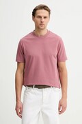 Marc O'Polo t-shirt bawełniany męski kolor różowy gładki 5000009647