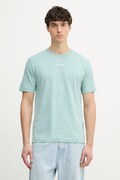 Marc O'Polo T-shirt męski bawełniany turkusowy 5000012689
