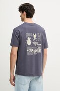 Marc O'Polo T-shirt męski bawełniany fioletowy 5000012705