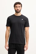 Asics t-shirt treningowy SPIRAL EMBROIDERY męski kolor czarny gładki 2031F458