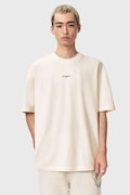 AllSaints t-shirt bawełniany MIKRO męski kolor biały z nadrukiem M028JE