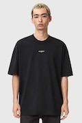 AllSaints t-shirt bawełniany MIKRO męski kolor czarny z nadrukiem M028JE
