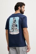 New Balance t-shirt męski bawełniany Fountain granatowy MT61J9ICNNY