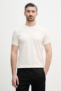 Karl Lagerfeld T-shirt męski bawełniany beżowy 562200.755003