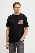 Just Cavalli t-shirt bawełniany męski kolor czarny z nadrukiem 80OAHT14 CJ500