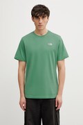 The North Face t-shirt Simple Dome męski kolor zielony gładki NF0A8CZ2G571