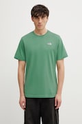 The North Face t-shirt Simple Dome męski kolor zielony gładki NF0A8CZ2G571