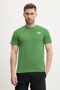 The North Face t-shirt EVOLUTION męski kolor zielony z nadrukiem NF0A8B6KG571