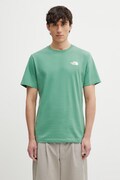 The North Face t-shirt EVOLUTION męski kolor zielony z nadrukiem NF0A8B6KG571