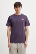 The North Face t-shirt EVOLUTION męski kolor fioletowy z nadrukiem NF0A8B6KG5O1