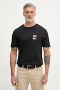 Tommy Hilfiger basic tričko pánske bavlnené čierne MW0MW42367