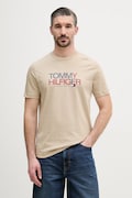 Tommy Hilfiger t-shirt męski bawełniany beżowy MW0MW42369