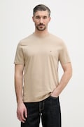 Tommy Hilfiger t-shirt basic męski bawełniany beżowy MW0MW42393