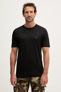 Tommy Hilfiger t-shirt basic męski bawełniany czarny MW0MW42393