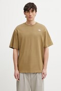 The North Face t-shirt da uomo in cotone Essential Simple Dome verde NF0A8EVW2EL1