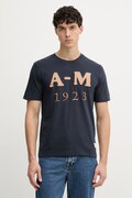 Aeronautica Militare t-shirt męski bawełniany granatowy TS2526UJ00686