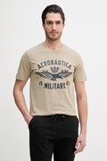 Aeronautica Militare t-shirt bawełniany męski kolor zielony z nadrukiem TS2533UJ00641