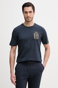 Aeronautica Militare t-shirt bawełniany męski kolor granatowy z nadrukiem TS2534UJ00641