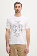 Aeronautica Militare t-shirt bawełniany męski kolor biały z nadrukiem TS2540UJ00727