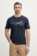 Aeronautica Militare t-shirt bawełniany męski kolor granatowy z nadrukiem TS2541UJ00727