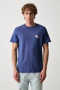 Tommy Jeans T-shirt Ανδρικό Βαμβακερό μπλε DM0DM22538